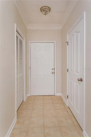 a view of an empty room