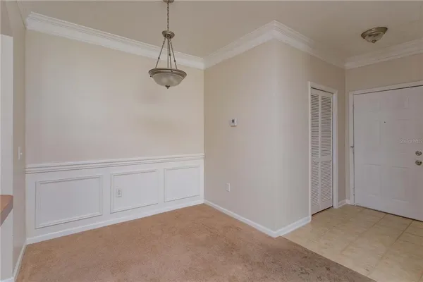 a view of small space with racks on the wall