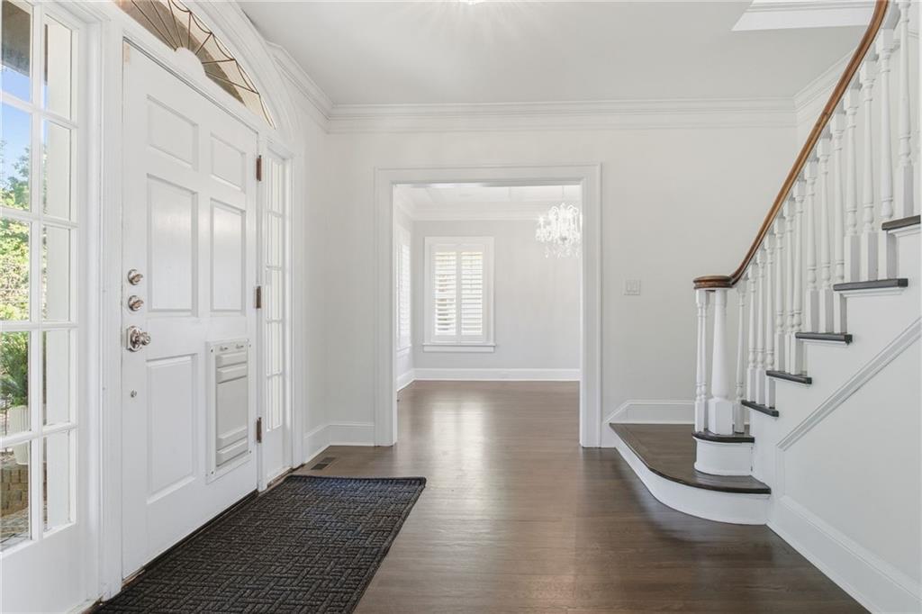 1417 Briarcliff Road Northeast Atlanta, GA 30306 - Photo 5 of 51 a view of an entryway with wooden floor
