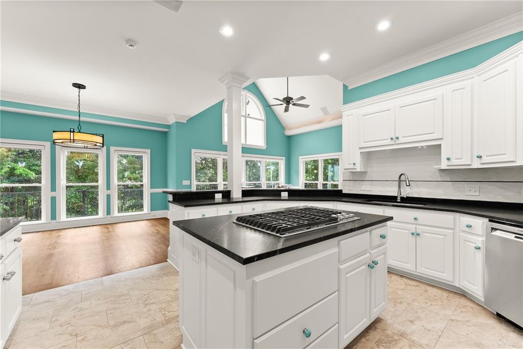 77 Old River Road Dahlonega, GA 30533 - Photo 26 of 98 a kitchen that has a sink and a stove in it