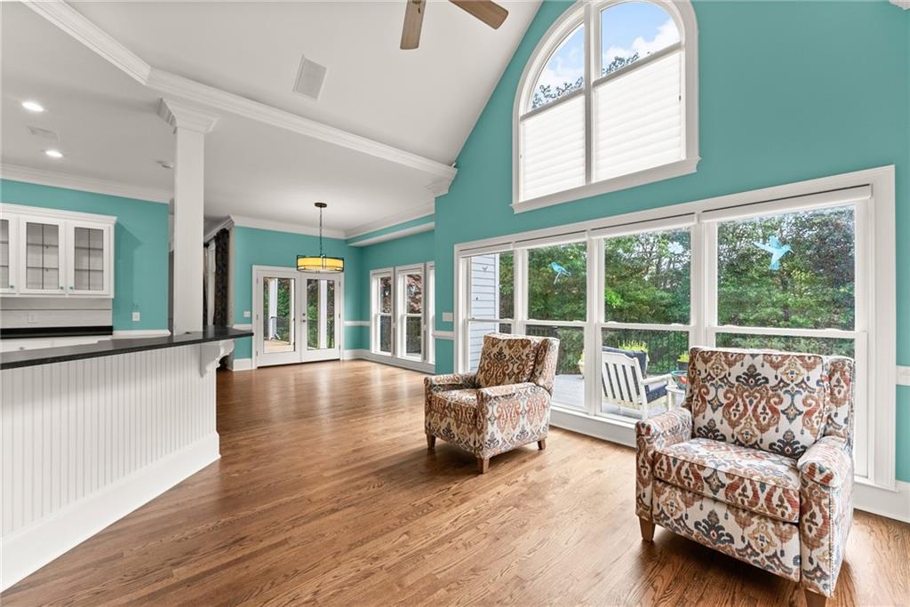 77 Old River Road Dahlonega, GA 30533 - Photo 29 of 98 a living room with furniture and a large window