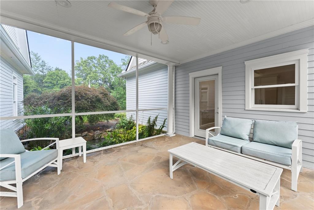 77 Old River Road Dahlonega, GA 30533 - Photo 41 of 98 a balcony with furniture and a window
