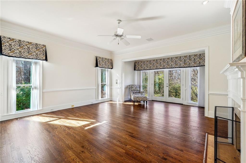 77 Old River Road Dahlonega, GA 30533 - Photo 45 of 98 a view of an empty room with wooden floor and a window