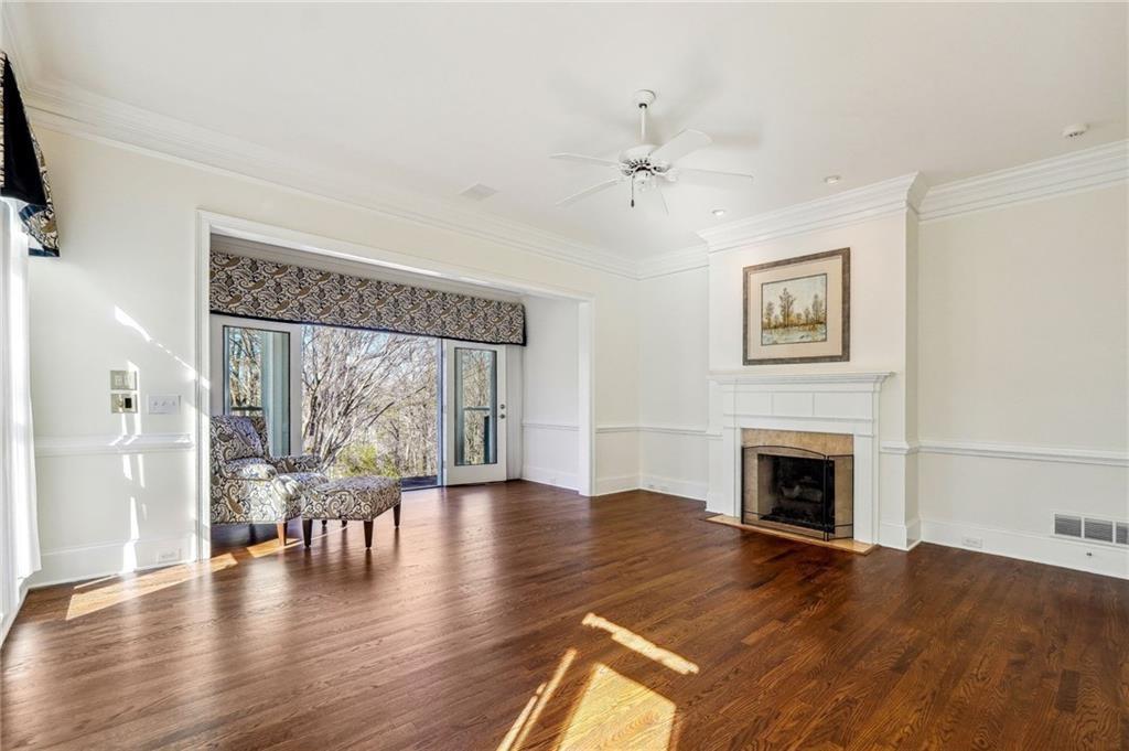 77 Old River Road Dahlonega, GA 30533 - Photo 48 of 98 a view of an empty room with wooden floor and a window