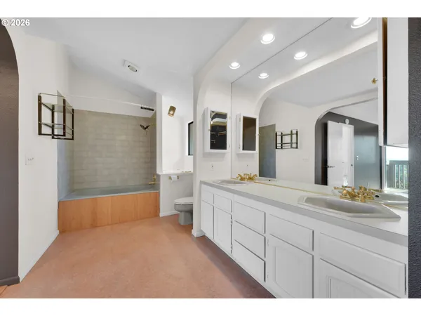 a view of balcony with wooden floor