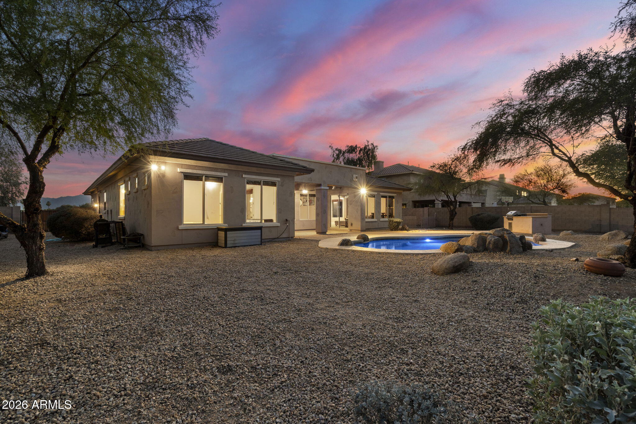 6920 West Fremont Road Laveen, AZ 85339 - Photo 40 of 44 Bkyd w Paver Patio & Sunset Views