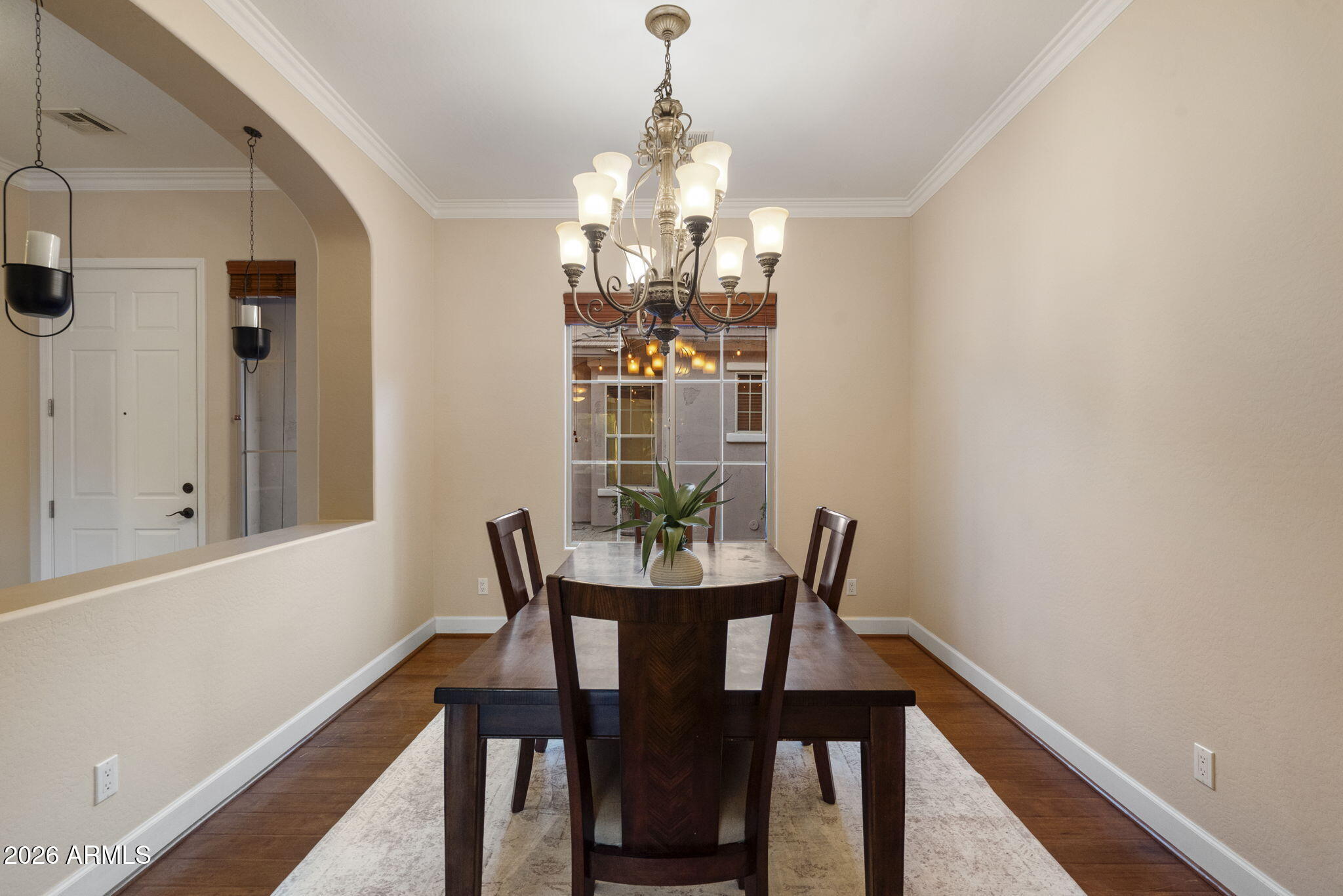 6920 West Fremont Road Laveen, AZ 85339 - Photo 7 of 44 Dining w Chandelier & Courtyard Views