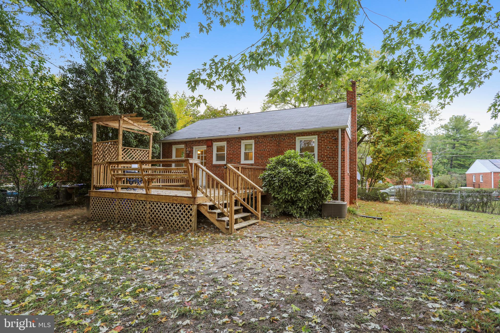 10600 Malone Street Silver Spring, MD 20902 - Photo 3 of 33 Large Deck Overlooking 1/4 Acre Lot!
