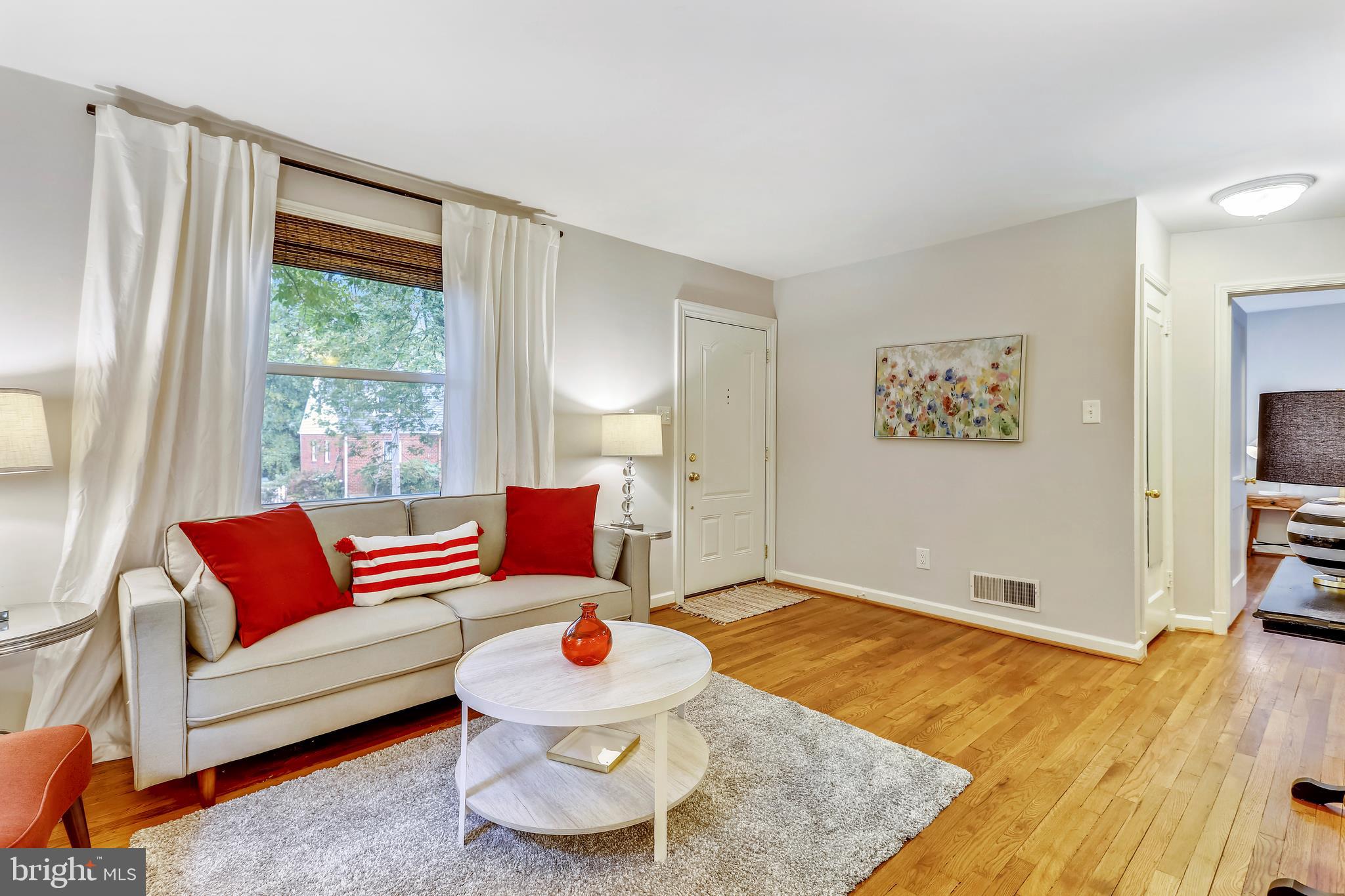10600 Malone Street Silver Spring, MD 20902 - Photo 7 of 33 Living Room with Gleaming Hardwood Floors!