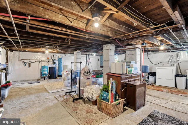 a view of a storage room