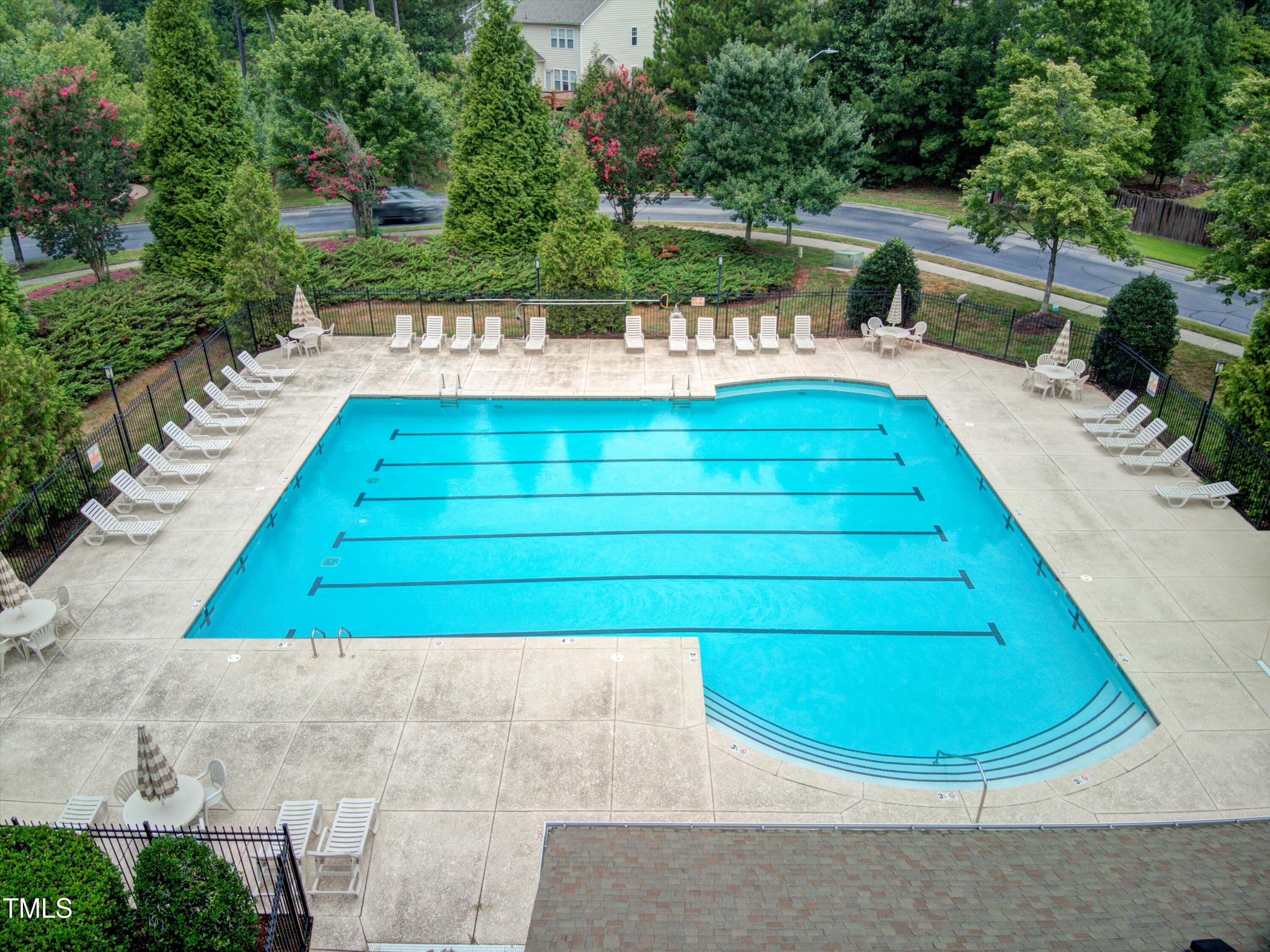 3583 Sugar Tree Place Durham, NC 27713 - Photo 46 of 50 a view of a swimming pool with a patio