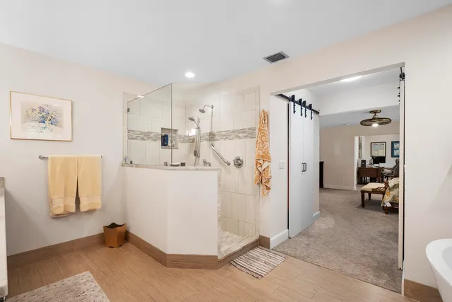 a view of a yard in front of house