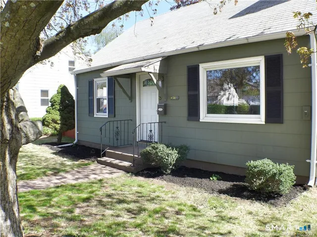 a backyard of a house