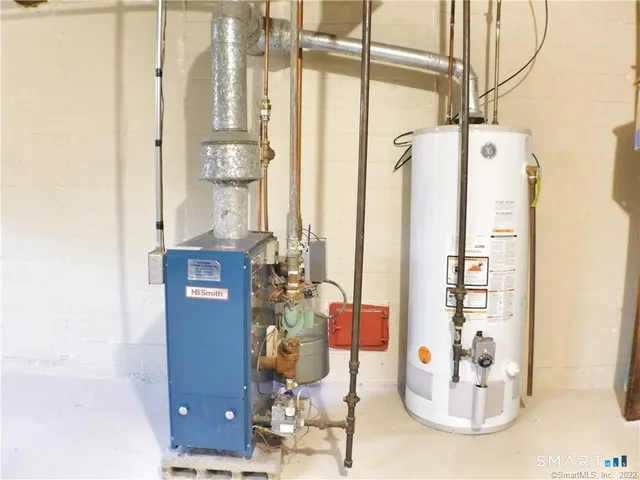 a view of a street with a tree