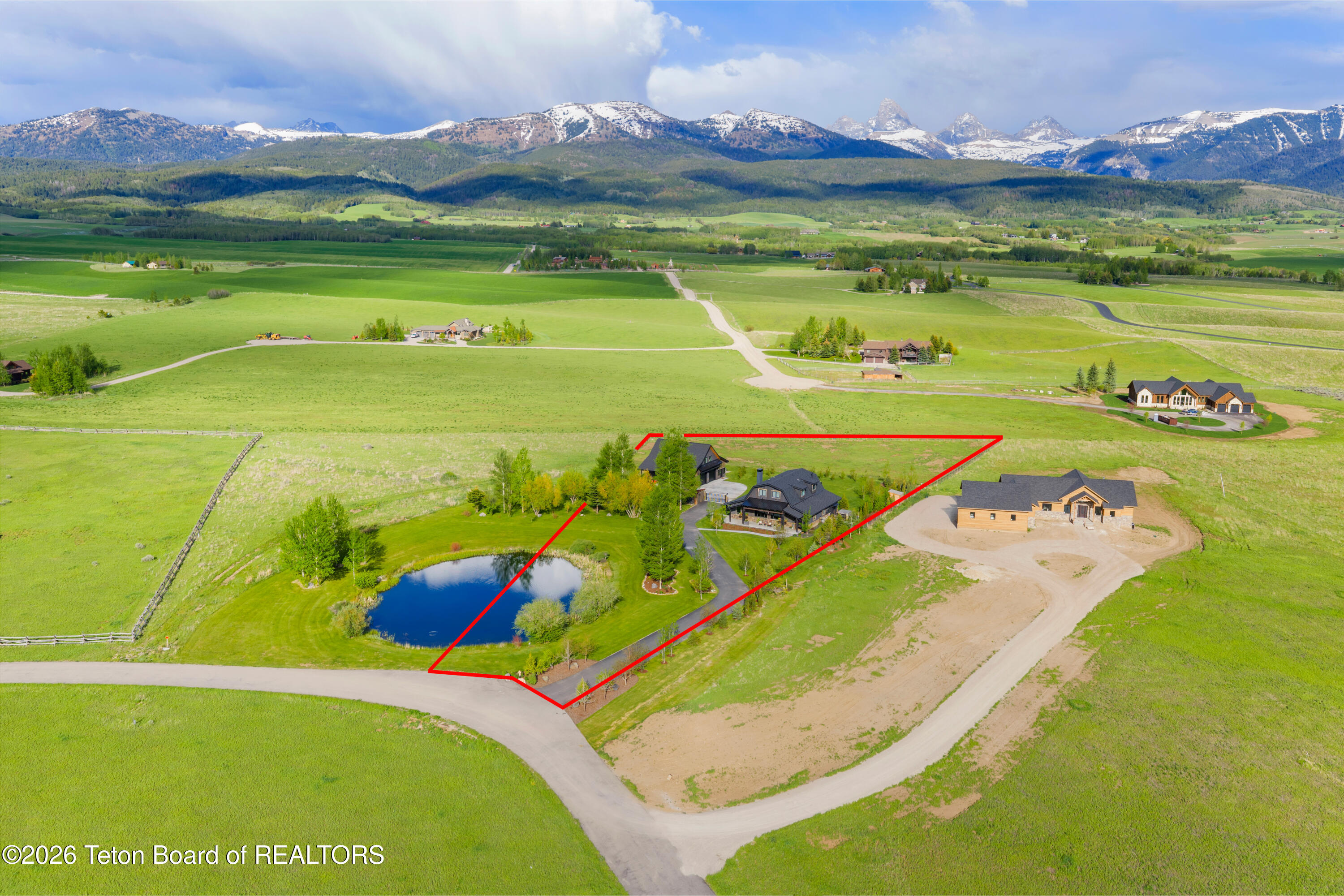 4599 Surprise Valley Road Tetonia, ID 83452 - Photo 6 of 60 Aerial with Approximate Boundaries