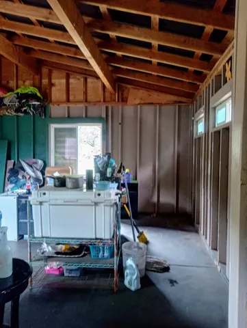 a room with furniture