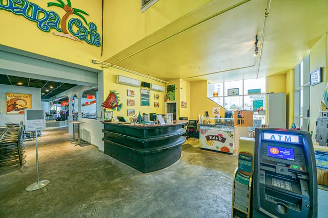 a view of a city with an ocean view