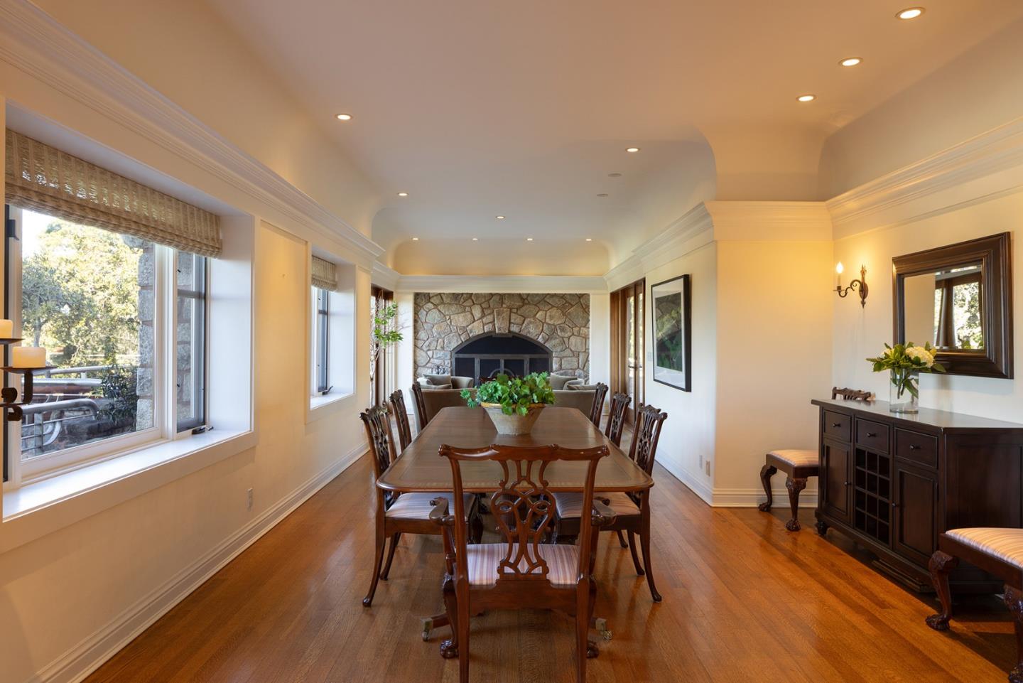 72 Fern Canyon Road Carmel, CA 93923 - Photo 14 of 66 a view of a dining room with furniture window and outside view
