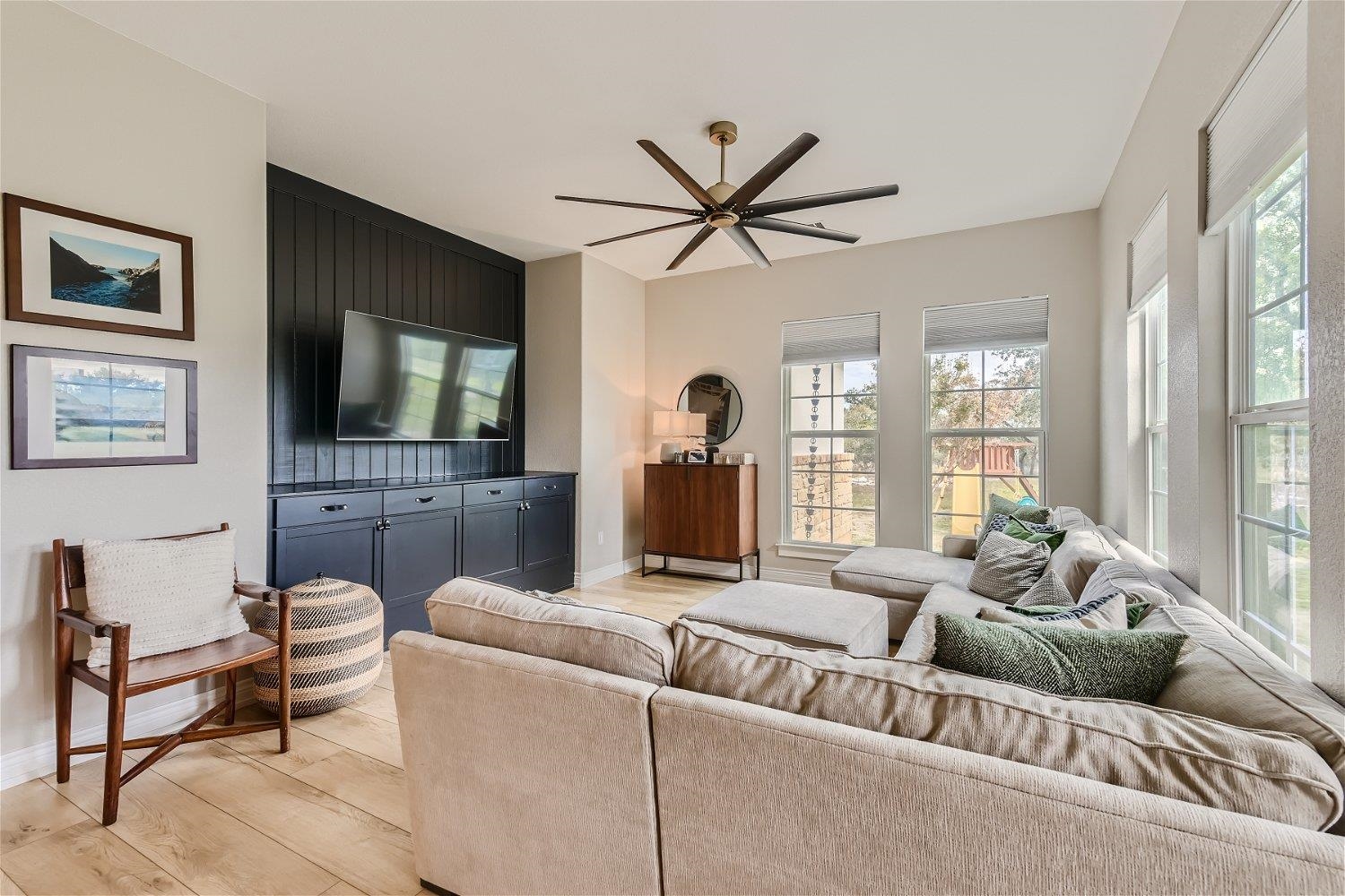 113 Vista View Trail Spicewood, TX 78669 - Photo 13 of 30 a living room with furniture and a large window