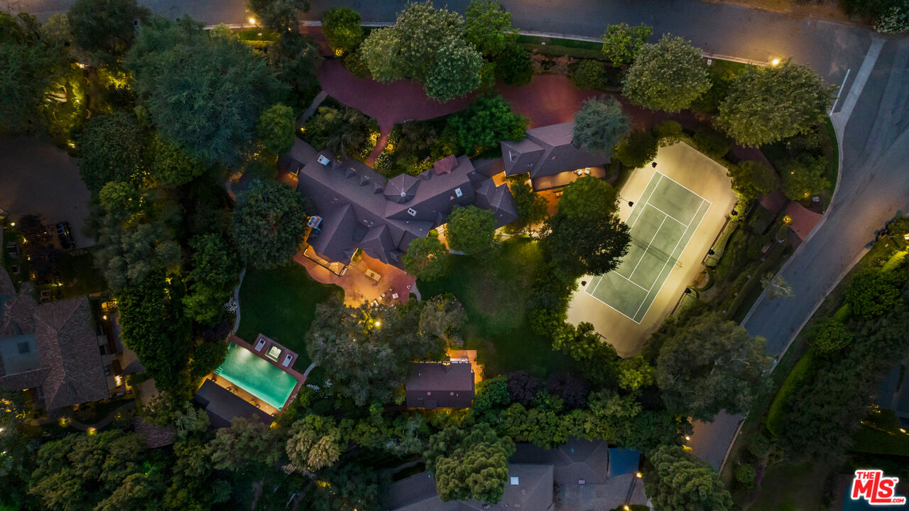 1575 Capri Drive Pacific Palisades, CA 90272 - Photo 32 of 41 an aerial view of residential houses with outdoor space and street view