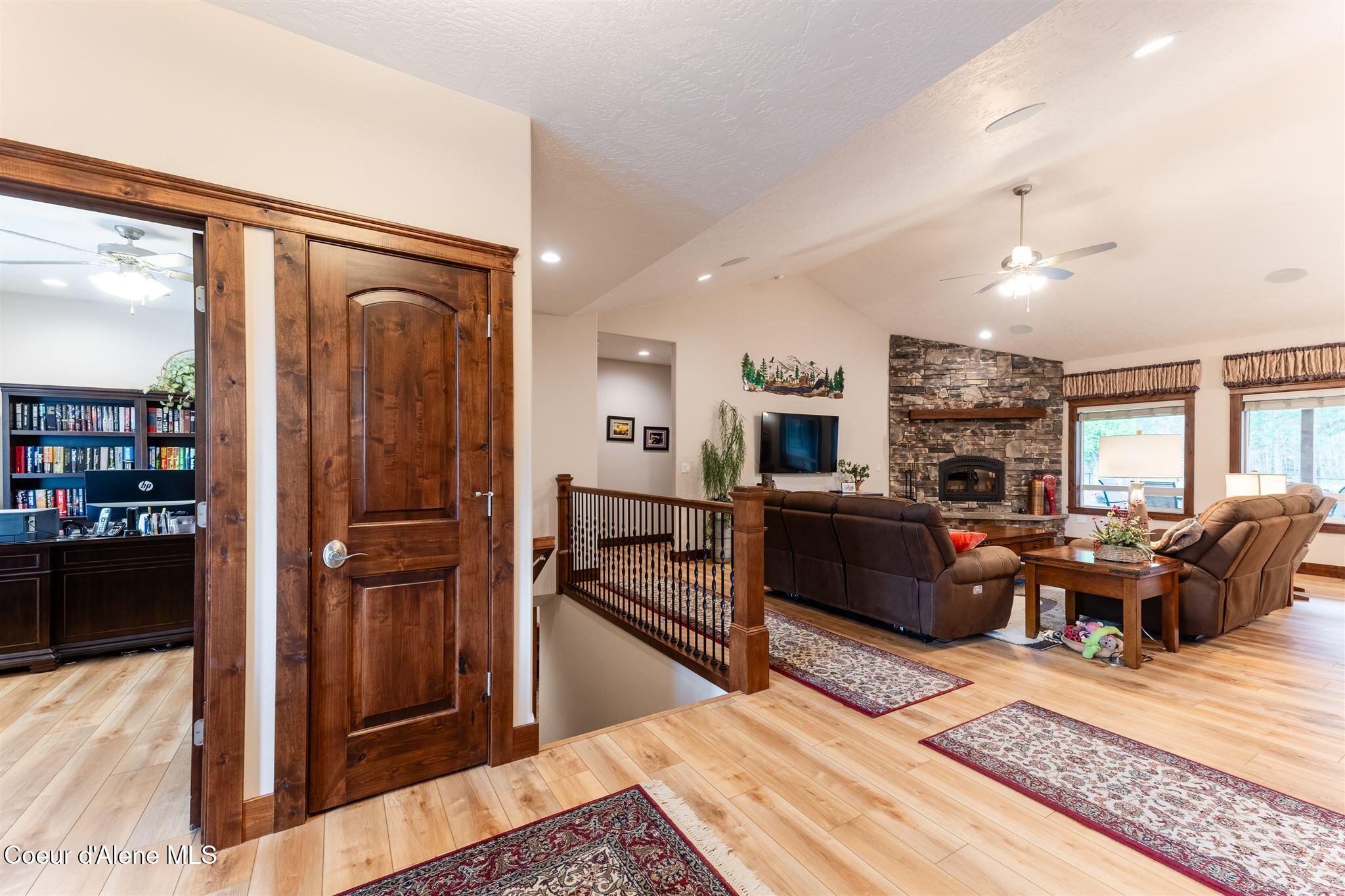 19398 North Ella Road Rathdrum, ID 83858 - Photo 21 of 88 view of living room and office from entr