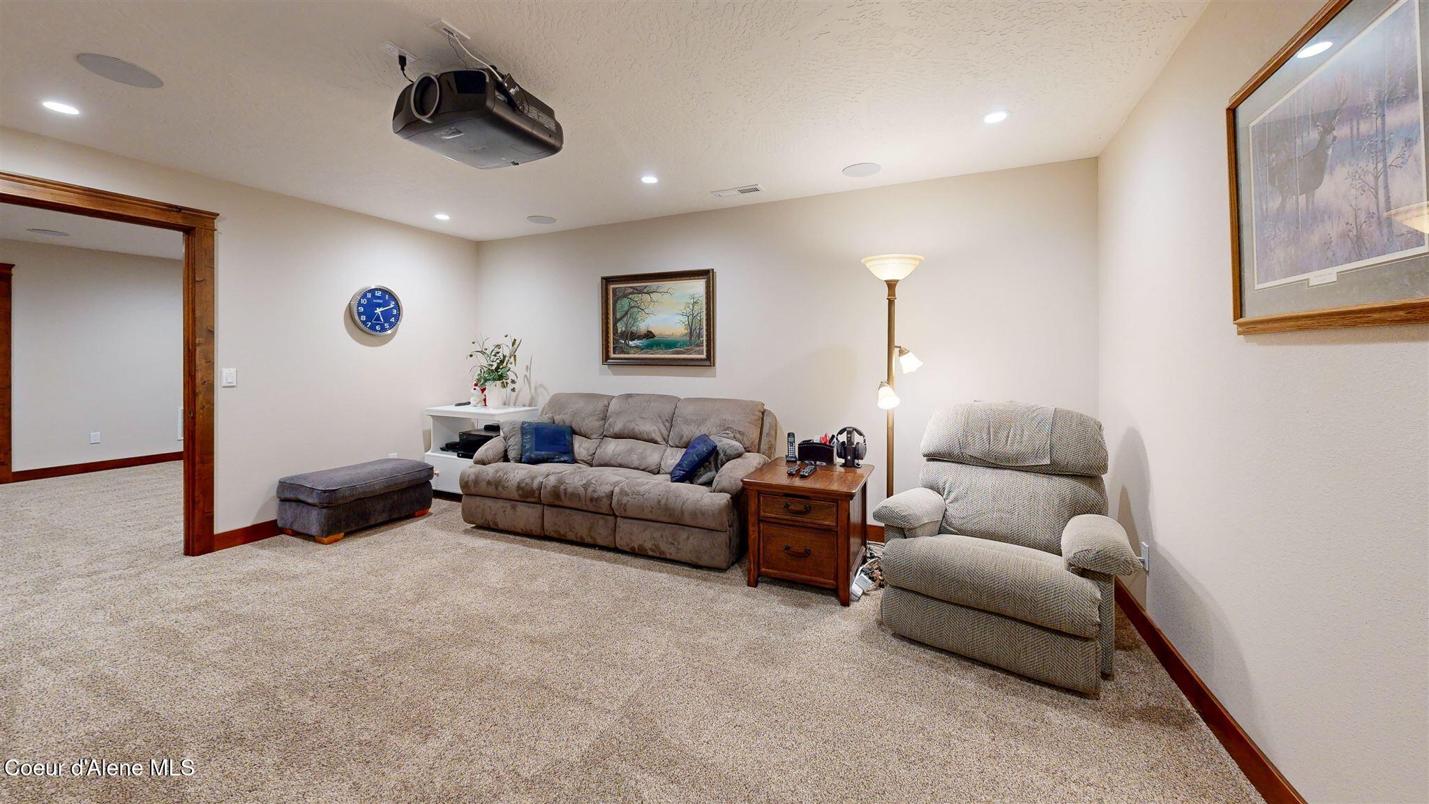 19398 North Ella Road Rathdrum, ID 83858 - Photo 50 of 88 media room in basement1