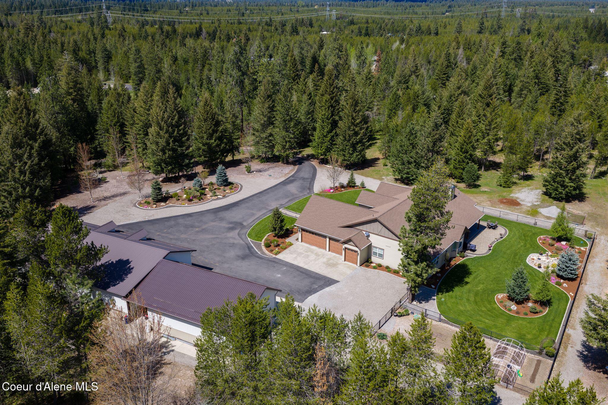 19398 North Ella Road Rathdrum, ID 83858 - Photo 60 of 88 aerial looking northwest
