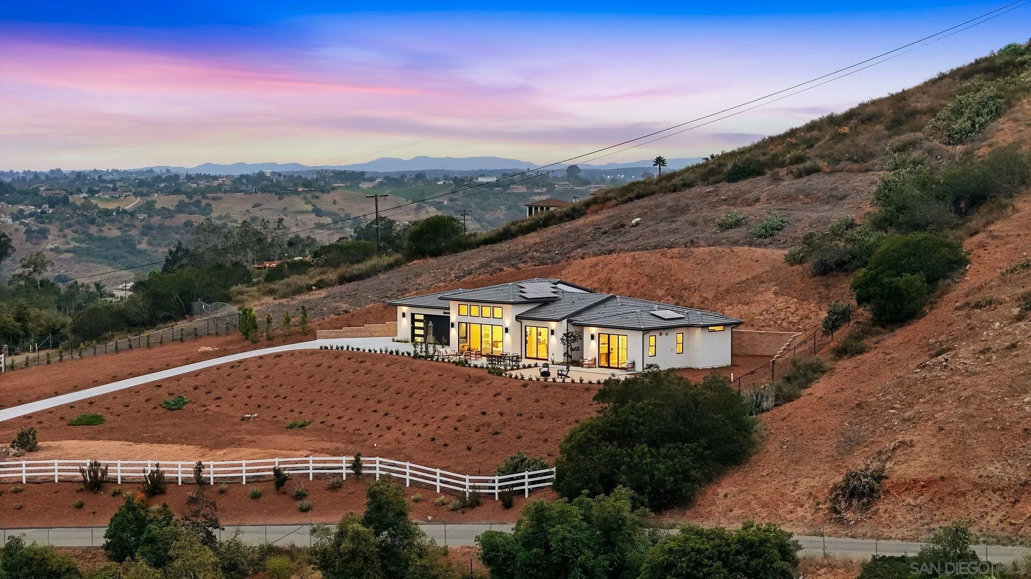 3916 Citrus Drive Fallbrook, CA 92028 - Photo 64 of 72 an aerial view of residential houses with outdoor space and trees