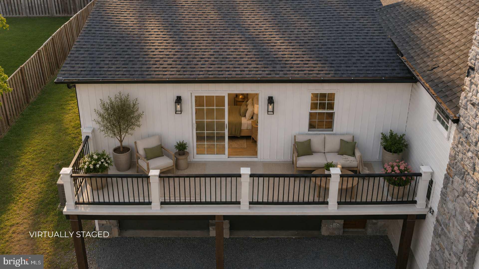 116 Upper Stump Road Chalfont, PA 18914 - Photo 41 of 59 Virtually Staged_ Primary Bedroom Balcony View