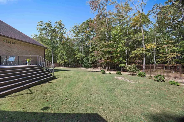 a view of a backyard with of the trees