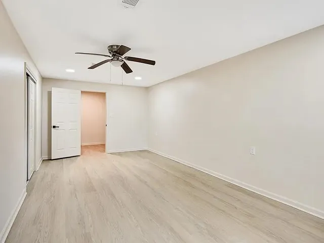 wooden floor in an empty room