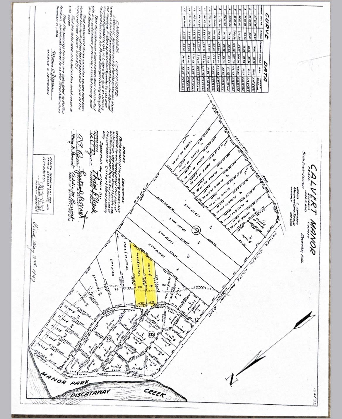 14500 Leonard Calvert Drive Accokeek, MD 20607 - Photo 18 of 18 lot 21(14500) & lot 22 (14416) highlighted