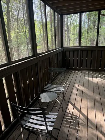 a view of barbeque outdoor space with seating