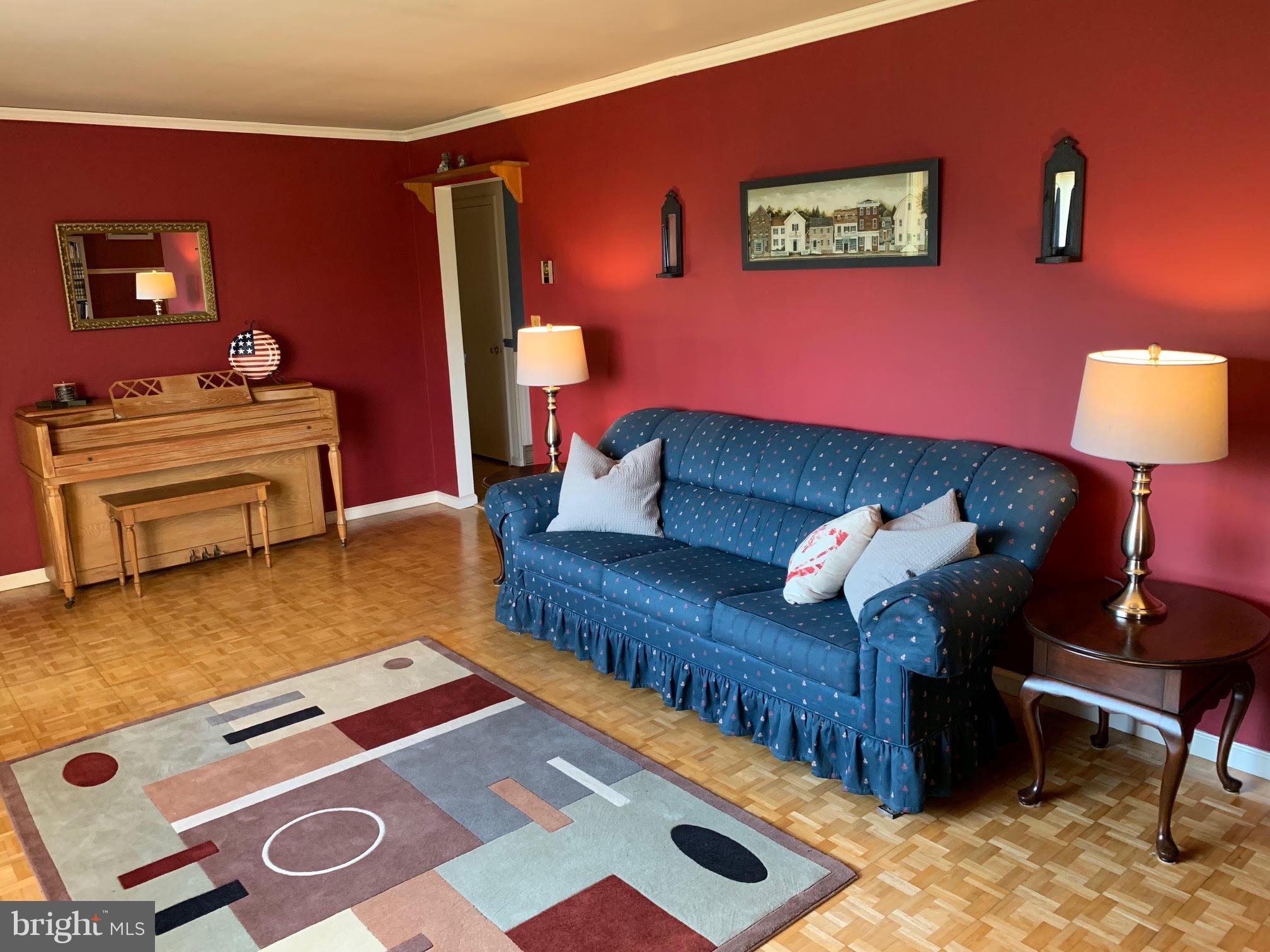 2630 Halter Road Westminster, MD 21158 - Photo 5 of 22 Living Room Entrance with Parquet Wood Floors