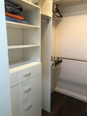 a view of walk in closet