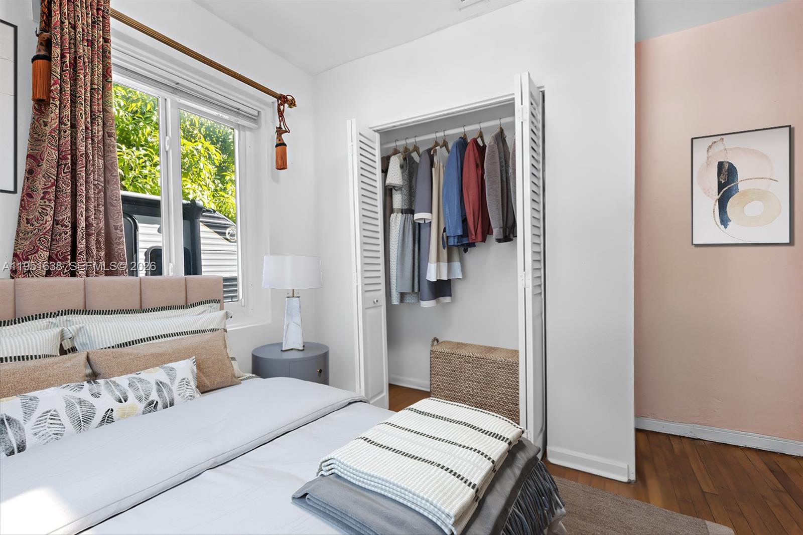 4331 Southwest 7th Street Miami, FL 33134 - Photo 15 of 46 a bedroom with a bed and a window