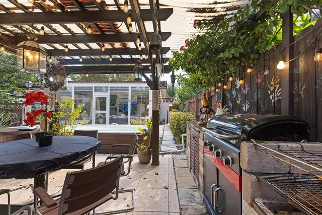 a view of a swimming pool with chairs