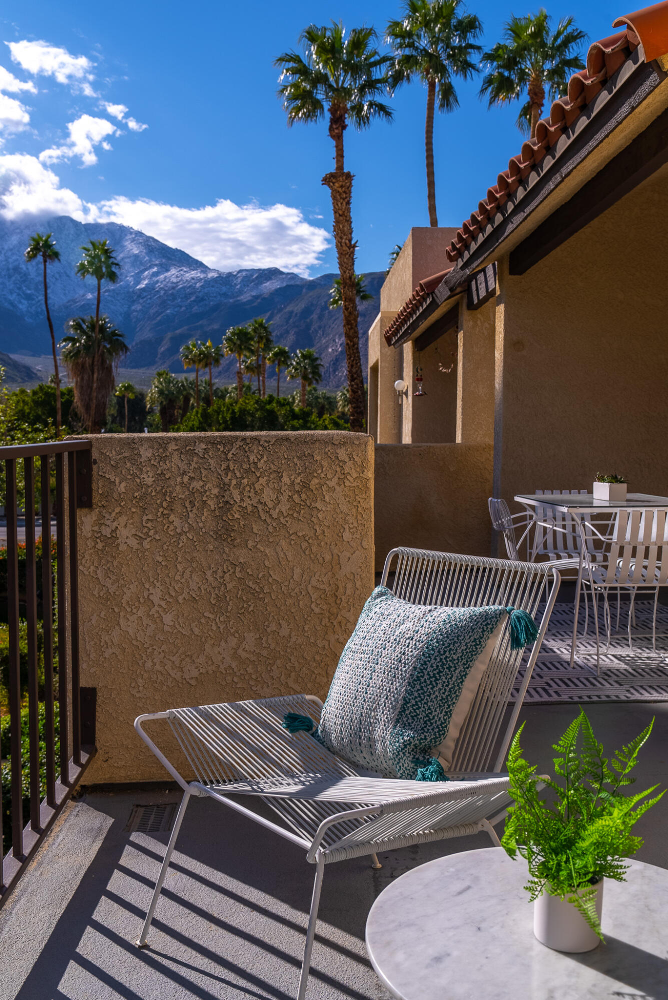 200 East Racquet Club Road, Unit 24 Palm Springs, CA 92262 - Photo 53 of 58 a view of balcony with a potted plant
