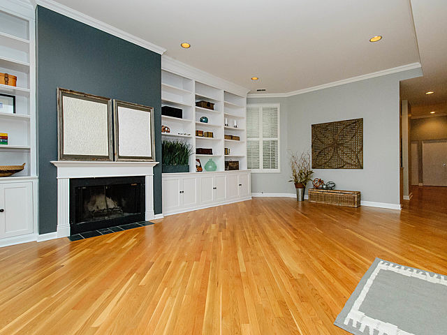 2730 North Racine Avenue, Unit 2S Chicago, IL 60614 - Photo 2 of 18 a living room with furniture and a fireplace