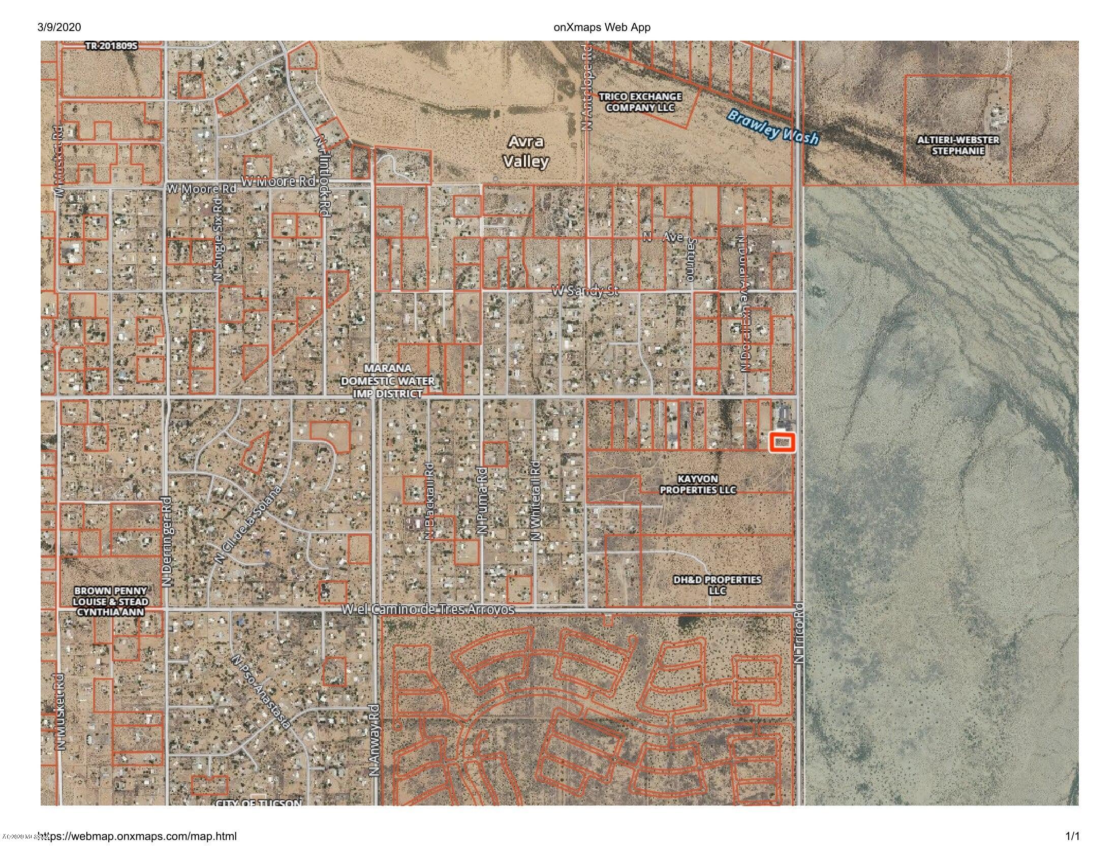 1-acre North Trico Road Marana, AZ 85653 - Photo 11 of 16 Reay Trico 1.4 acre OnXmap 4