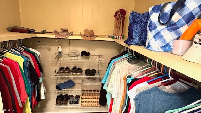 5520 Colonial Road North Fort Myers, FL 33917 - Photo 14 of 44 a view of walk in closet with clothes and shoes