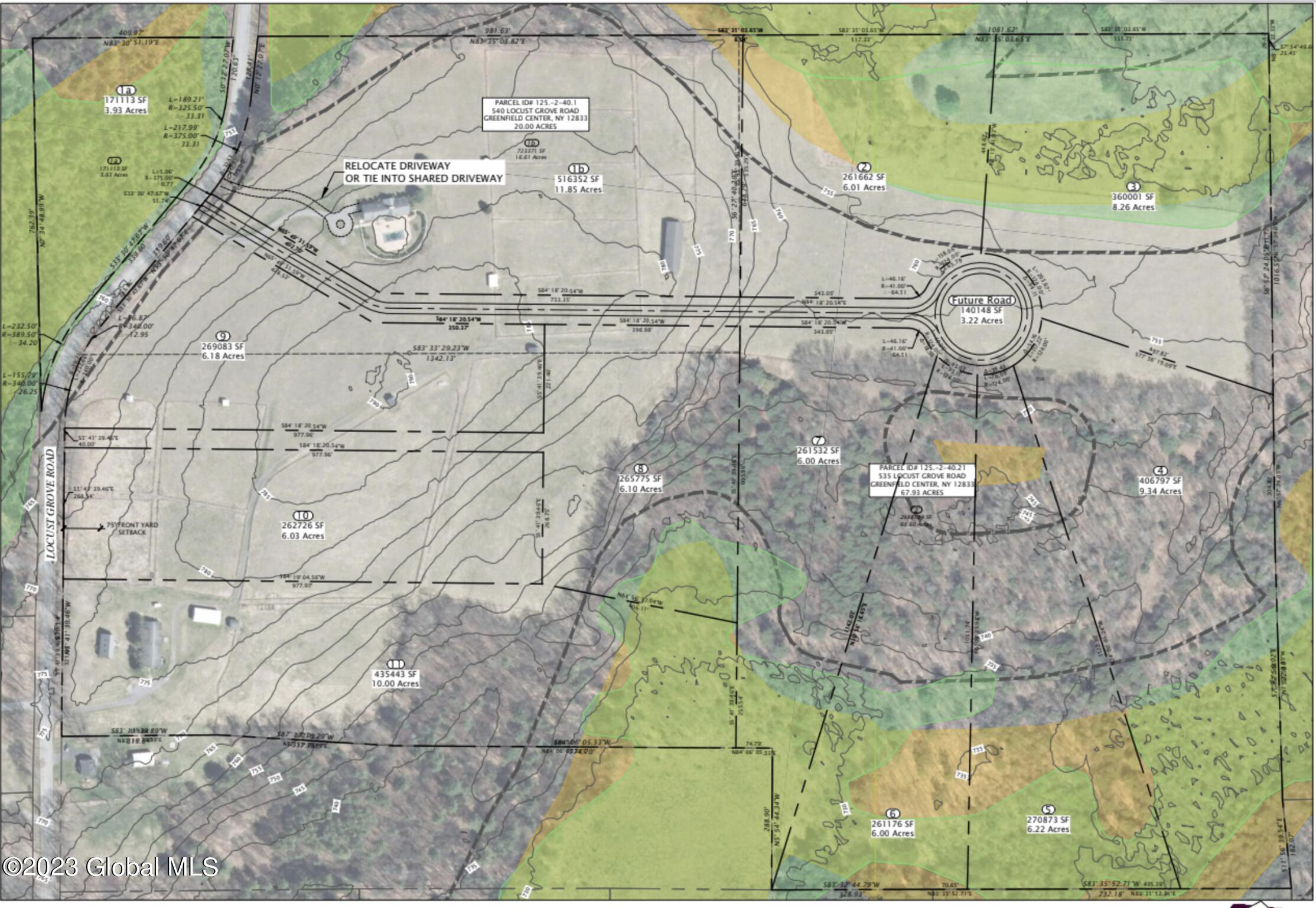 545 Locust Grove Road Greenfield, NY 12833 - Photo 6 of 6 Concept 6 parcel subdivision