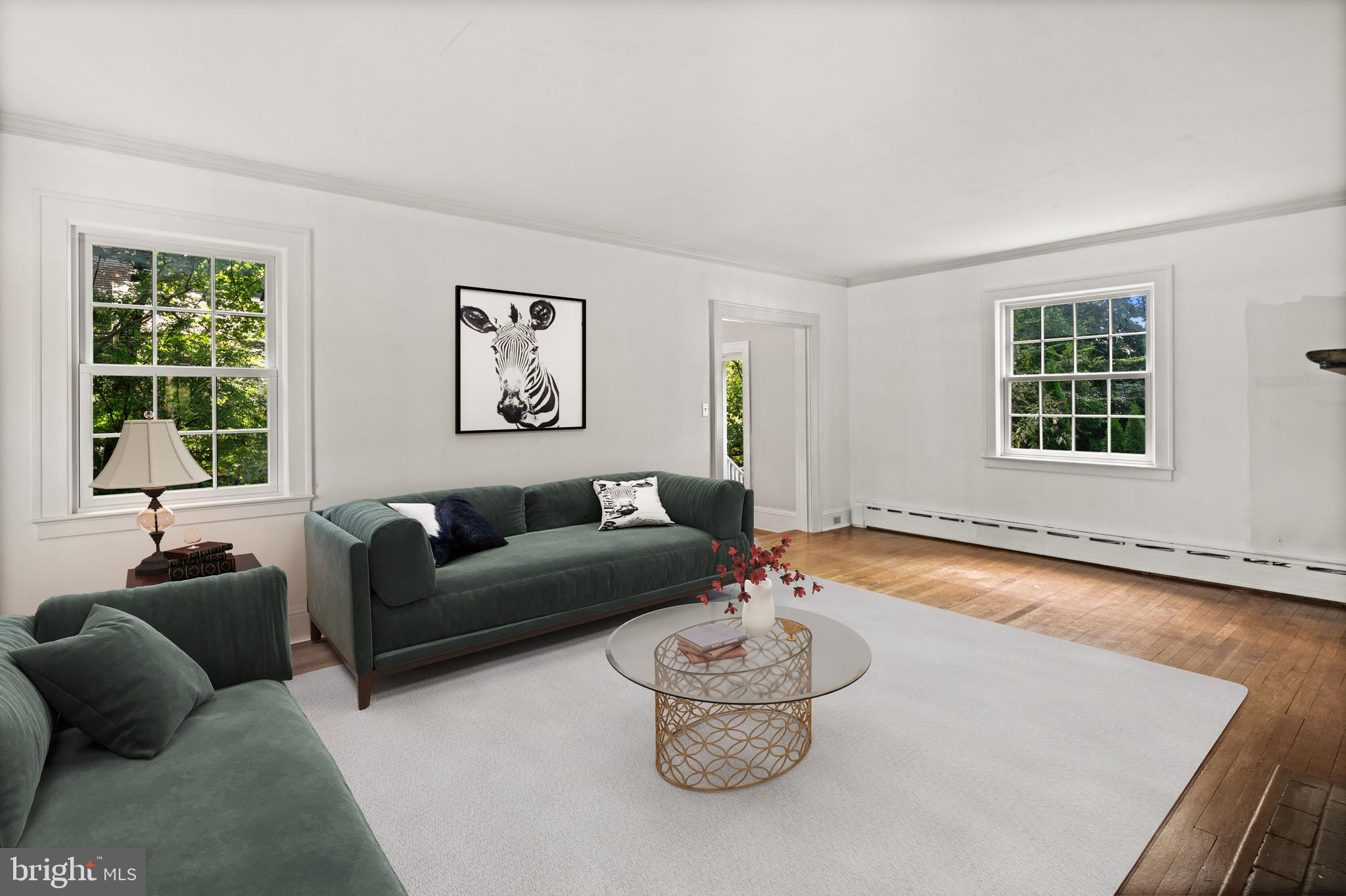 160 Springdale Road Princeton, NJ 08540 - Photo 11 of 38 Living room with entrance to private den