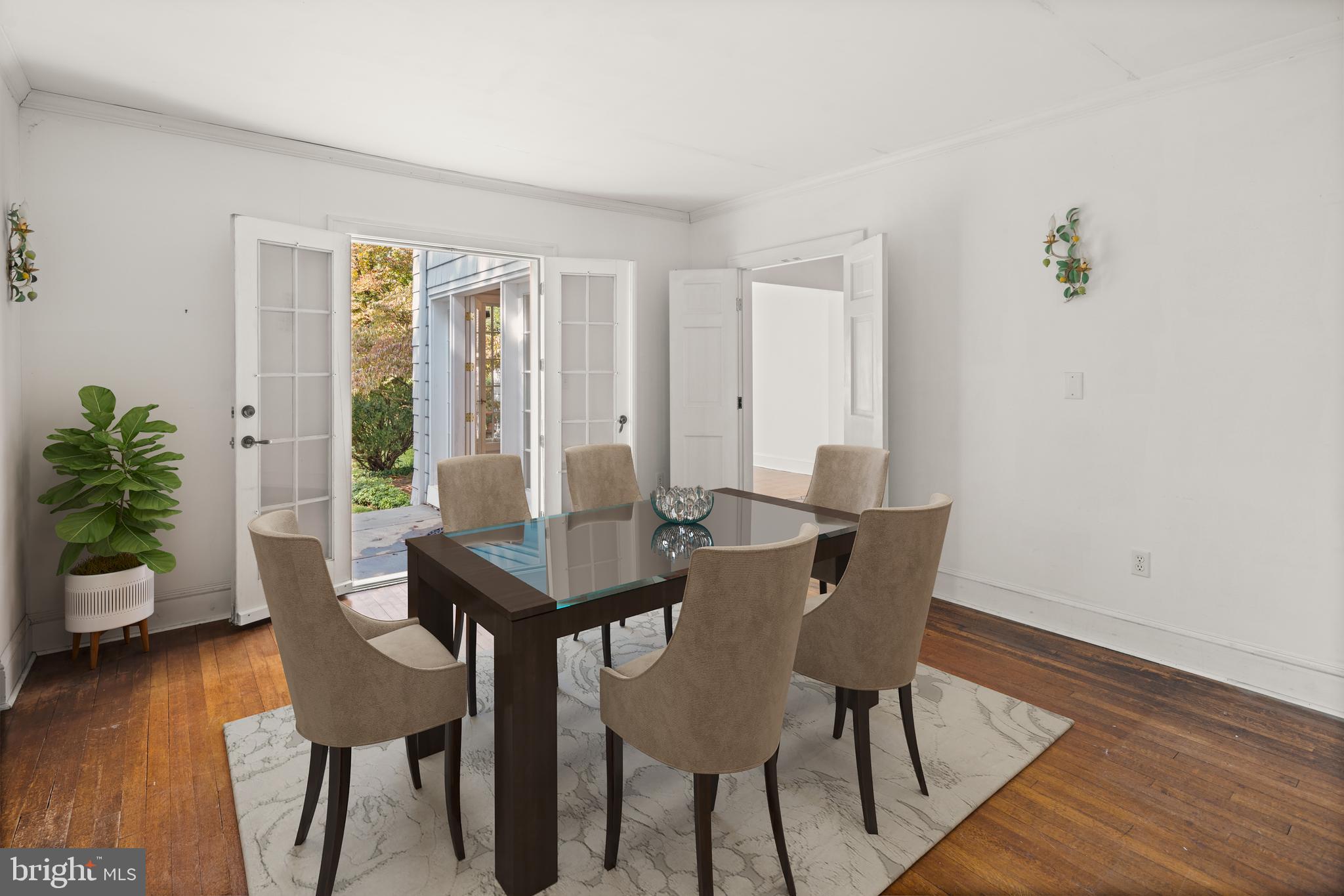 160 Springdale Road Princeton, NJ 08540 - Photo 16 of 38 Dining room with French doors to patio