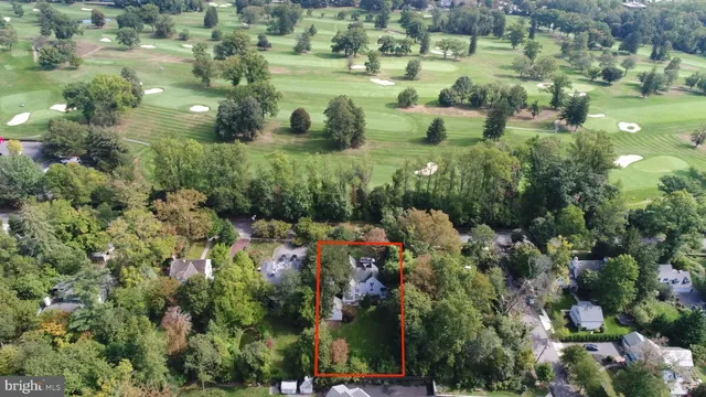 a view of a town with residential houses