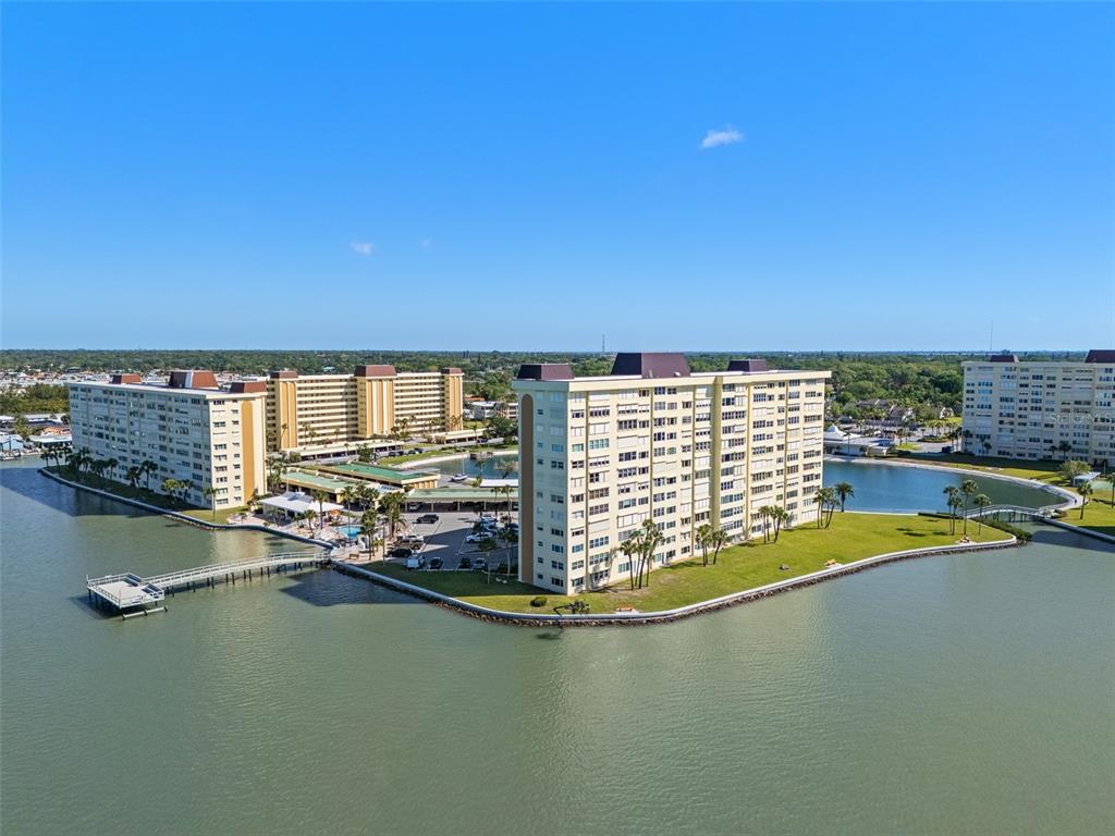 a view of an ocean with city view