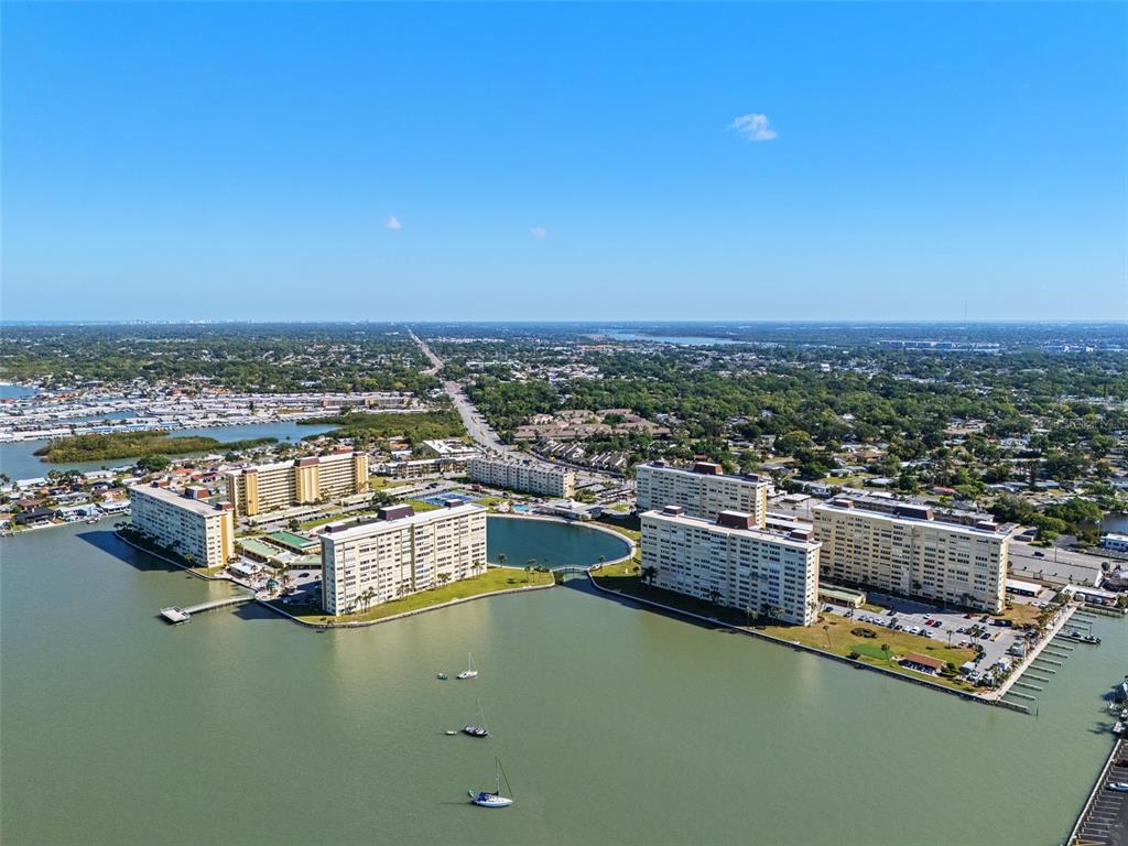 4775 Cove Circle, Unit 103 St. Petersburg, FL 33708 - Photo 45 of 61 an aerial view of a ocean with city view