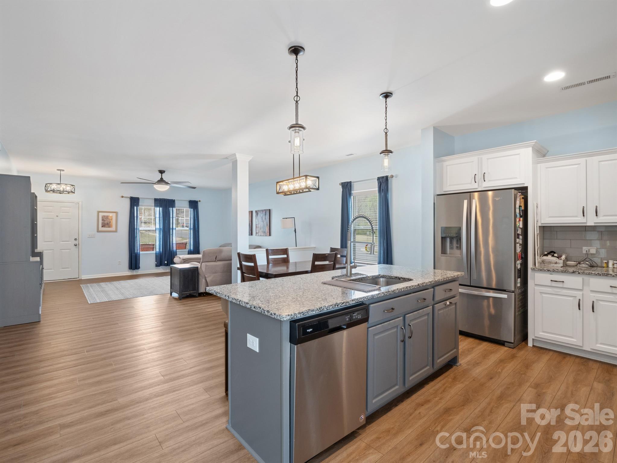 629 Gants Road York, SC 29745 - Photo 2 of 27 a kitchen with stainless steel appliances granite countertop a sink stove and refrigerator