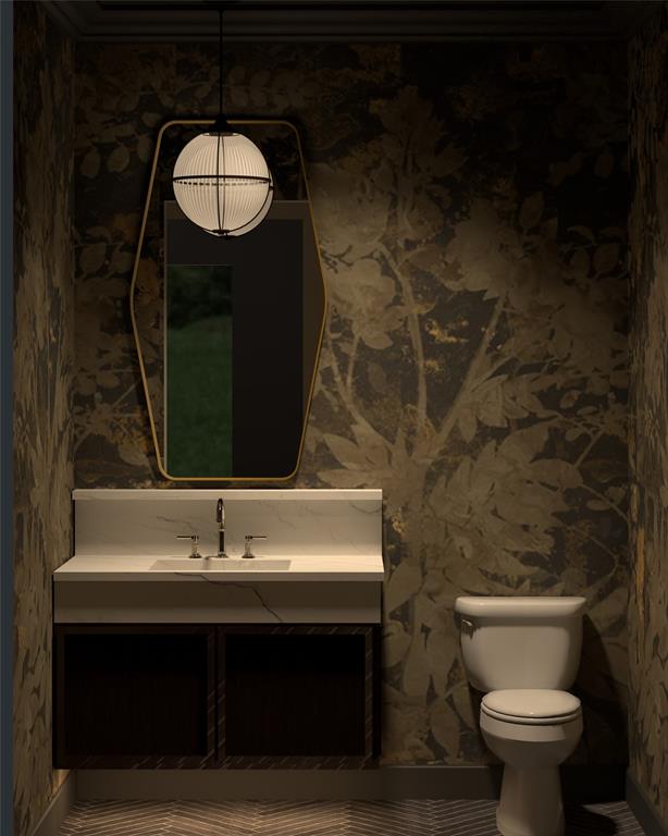 3316 Ferguson Road Grapevine, TX 76092 - Photo 3 of 3 a bathroom with a sink and a mirror