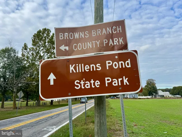a view of a park with slide